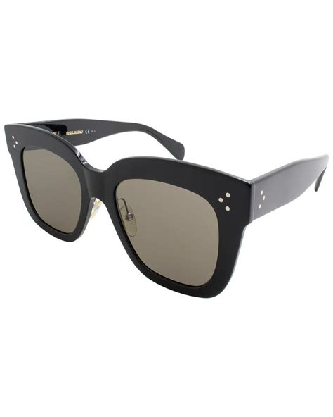 celine celine women's 4144 s 51mm sunglasses|BLACK FRAME 41 SUNGLASSES IN ACETATE .